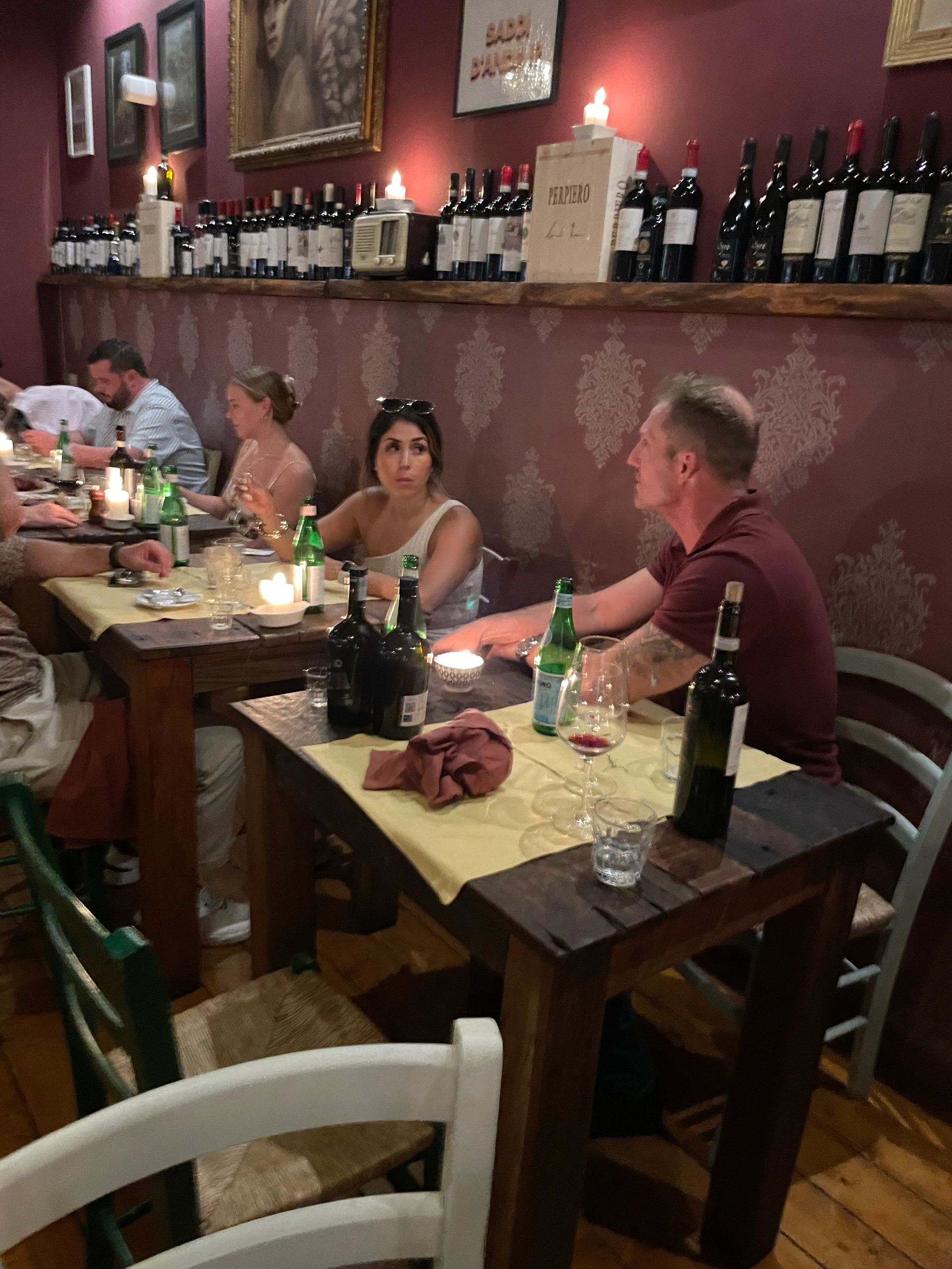 Italian wine bar restaurant interior
